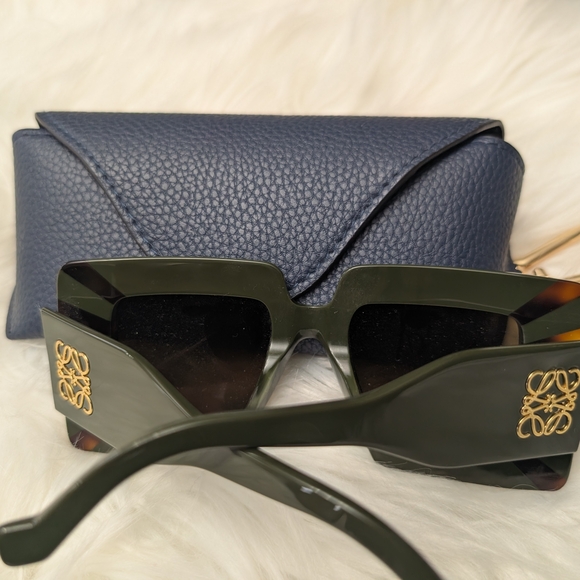 Loewe Olive and Tortoise Sunglasses